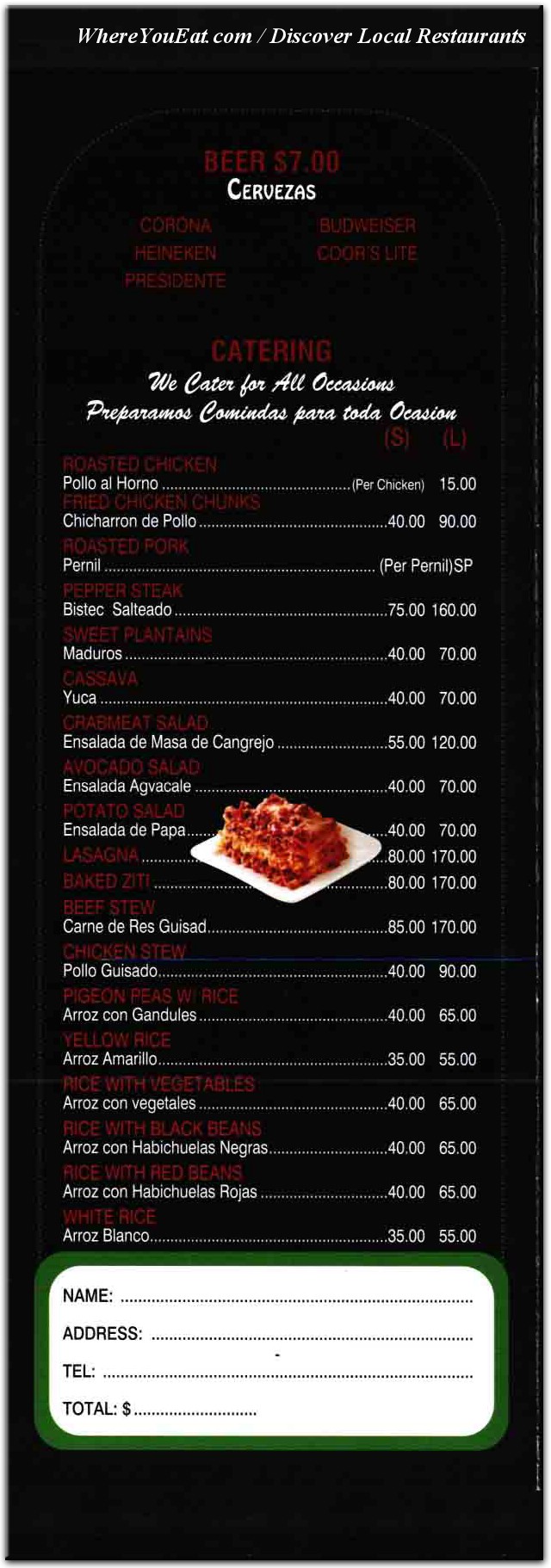 menu image