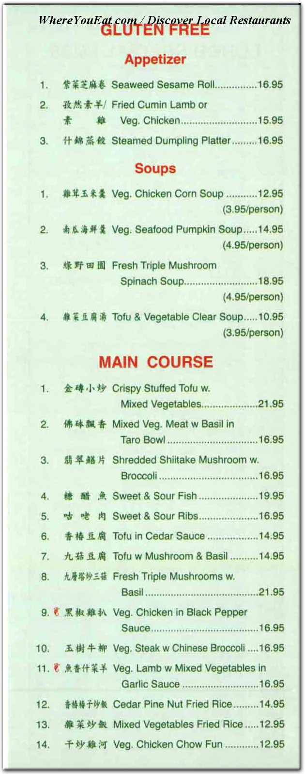 menu image