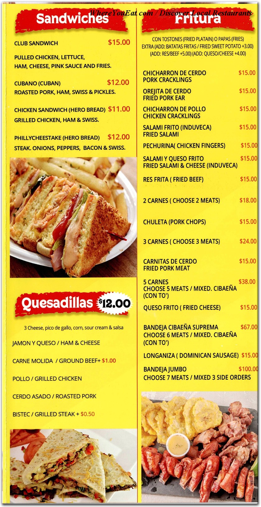 menu image
