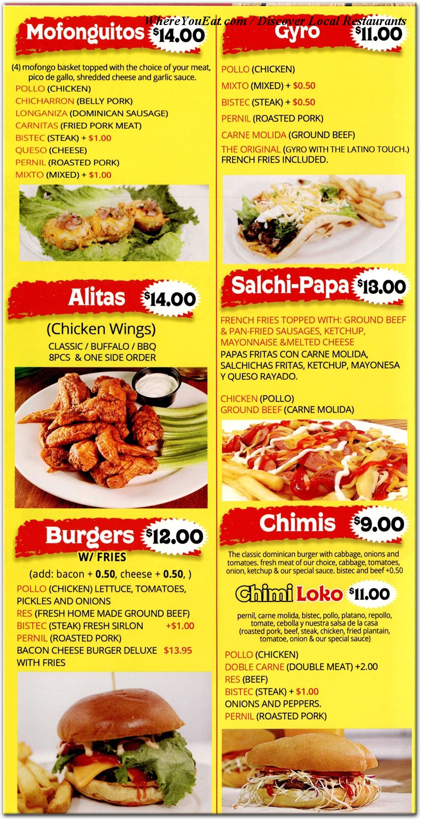 menu image