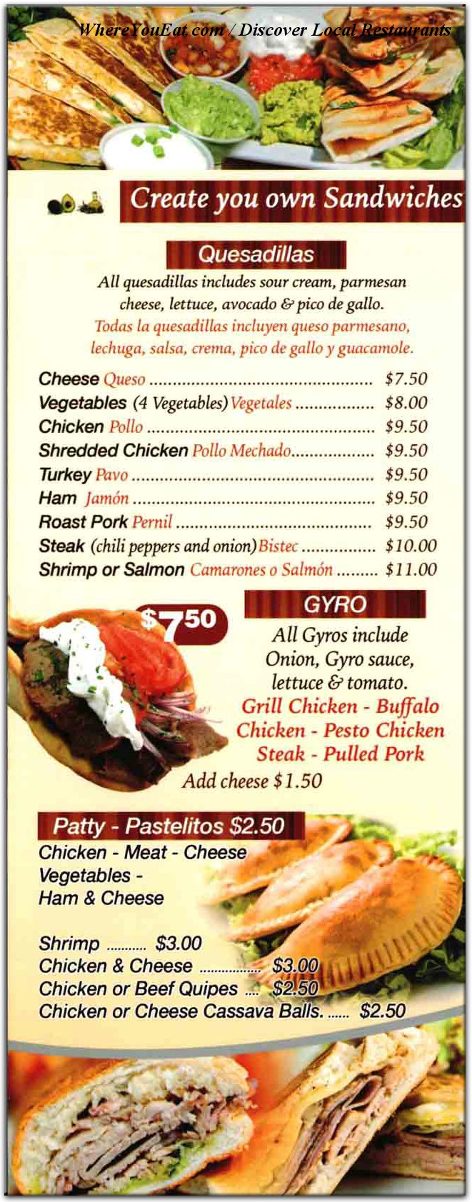 menu image