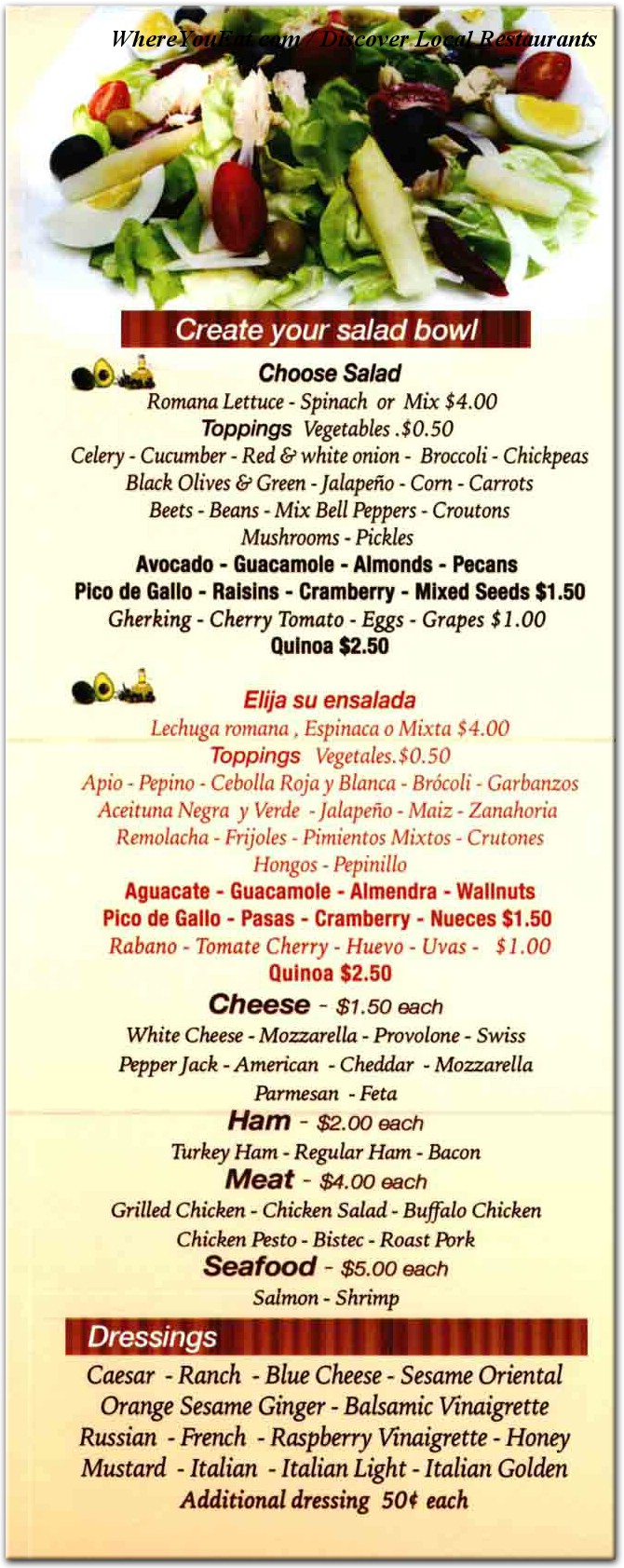 menu image