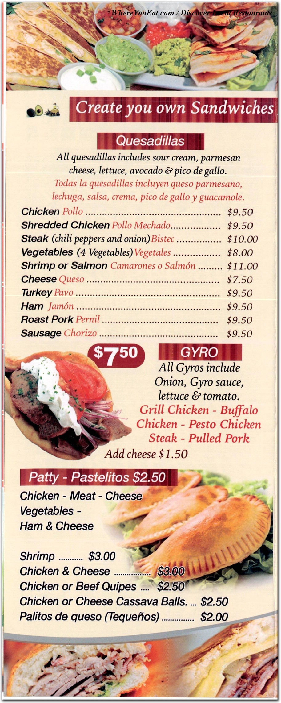 menu image