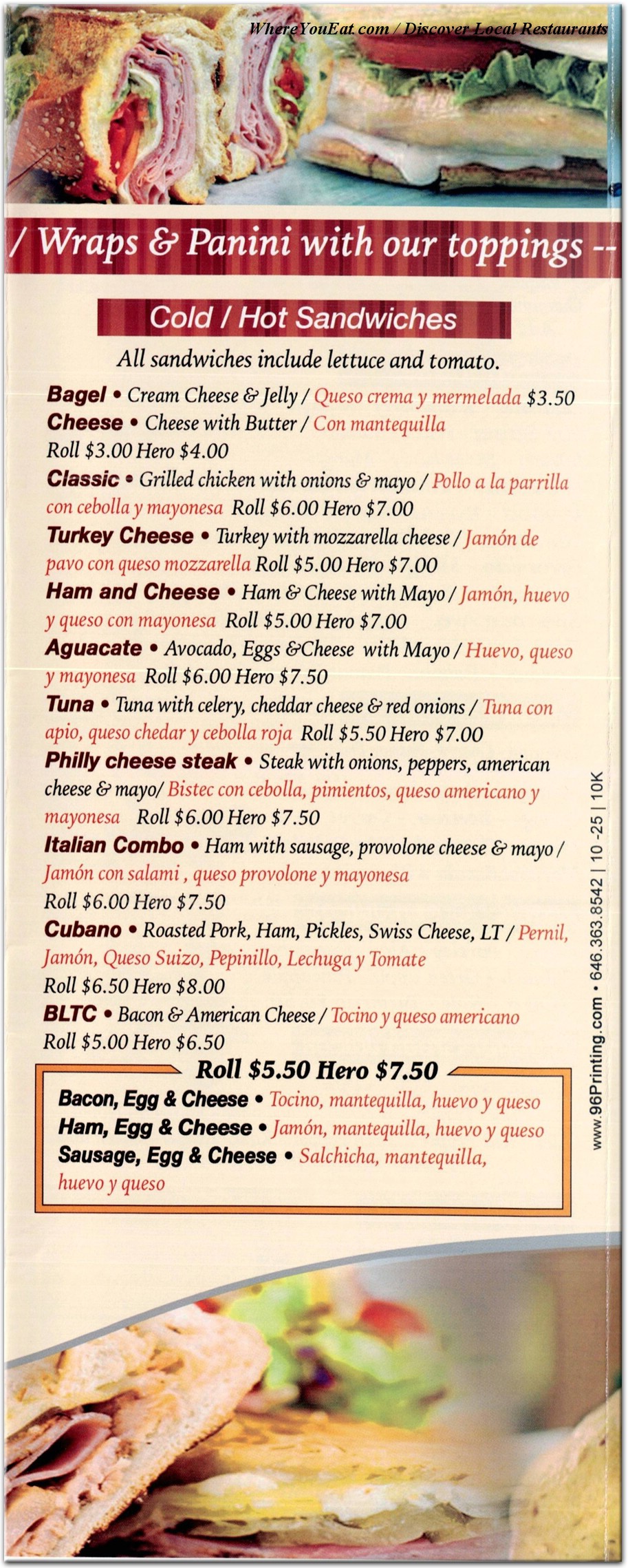 menu image