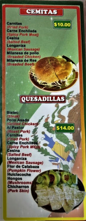 menu image