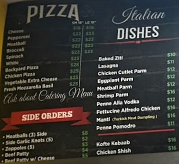 menu image