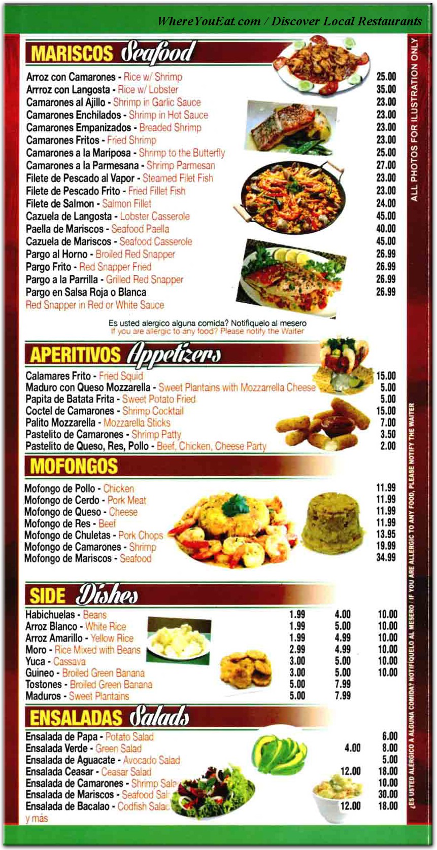 menu image