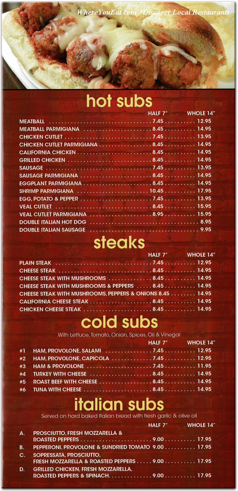 menu image