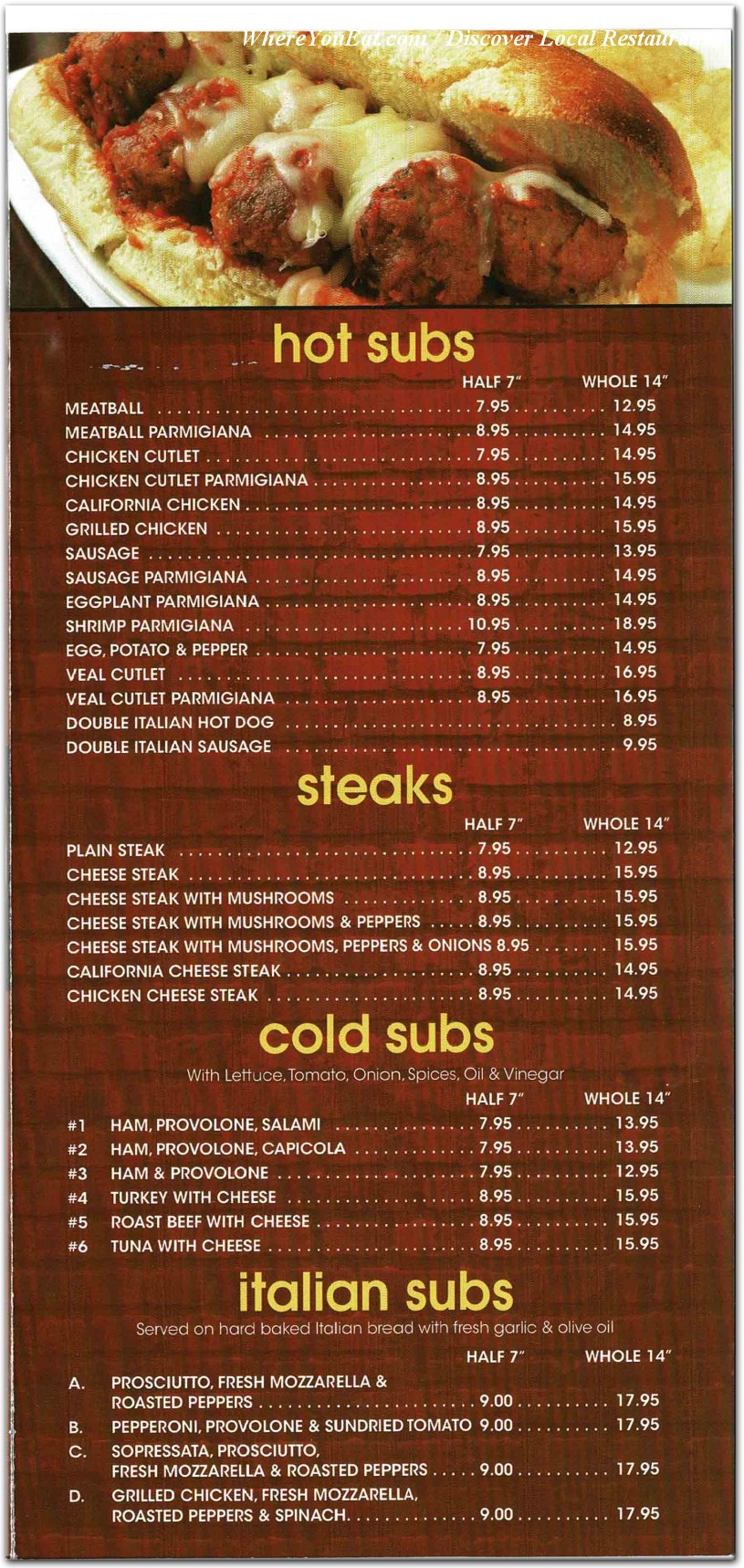 menu image