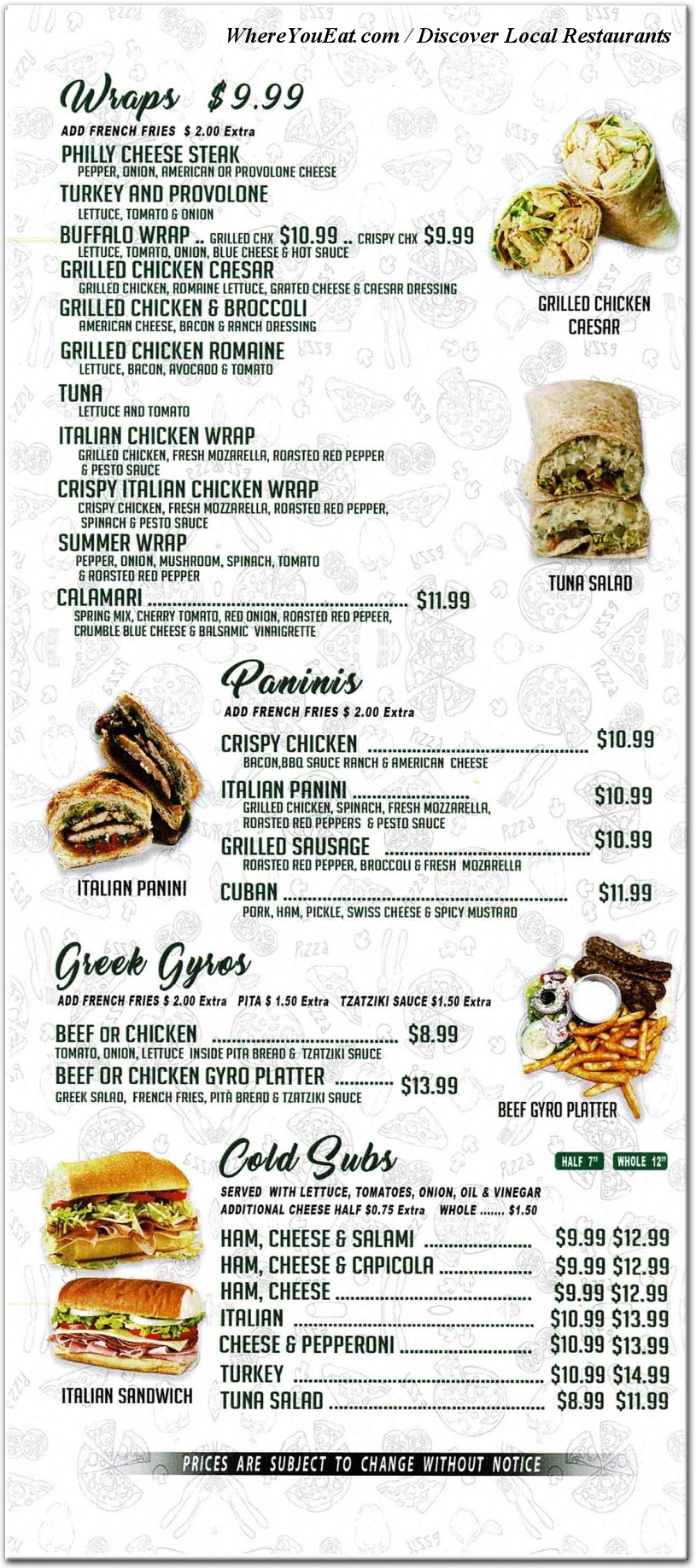 menu image