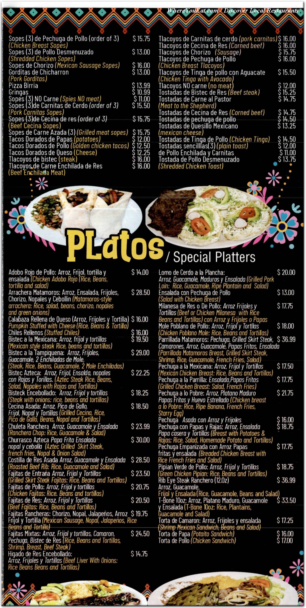 menu image