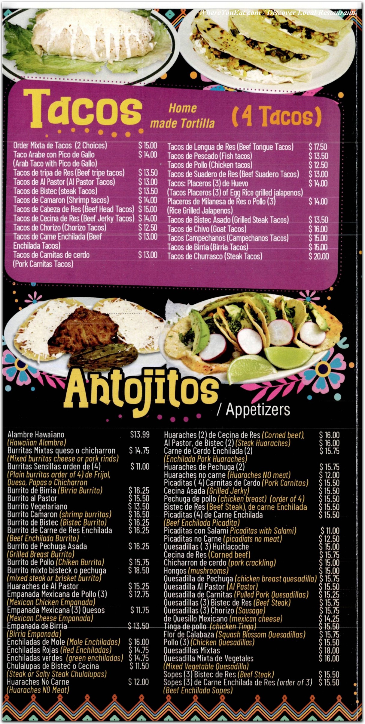 menu image