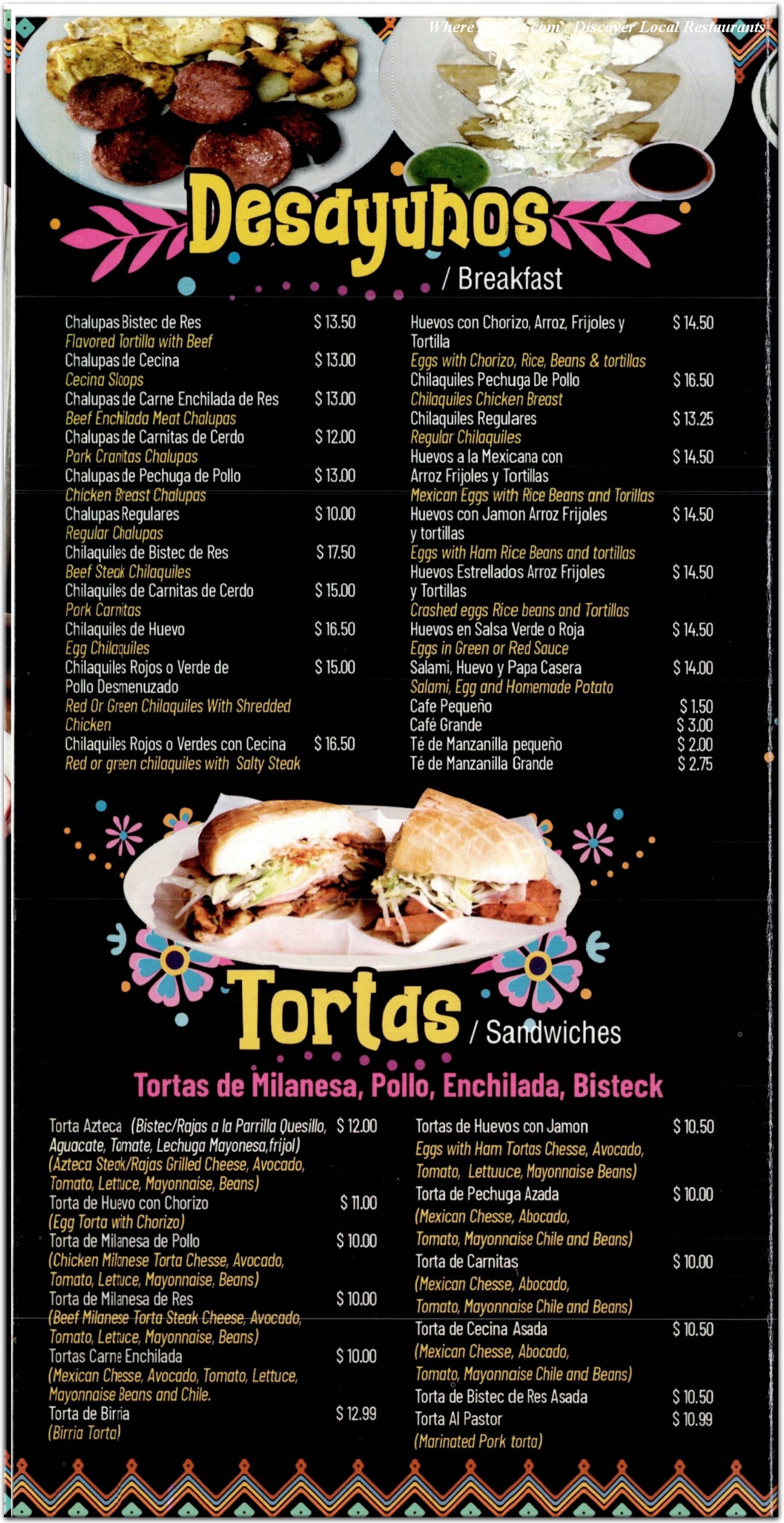 menu image