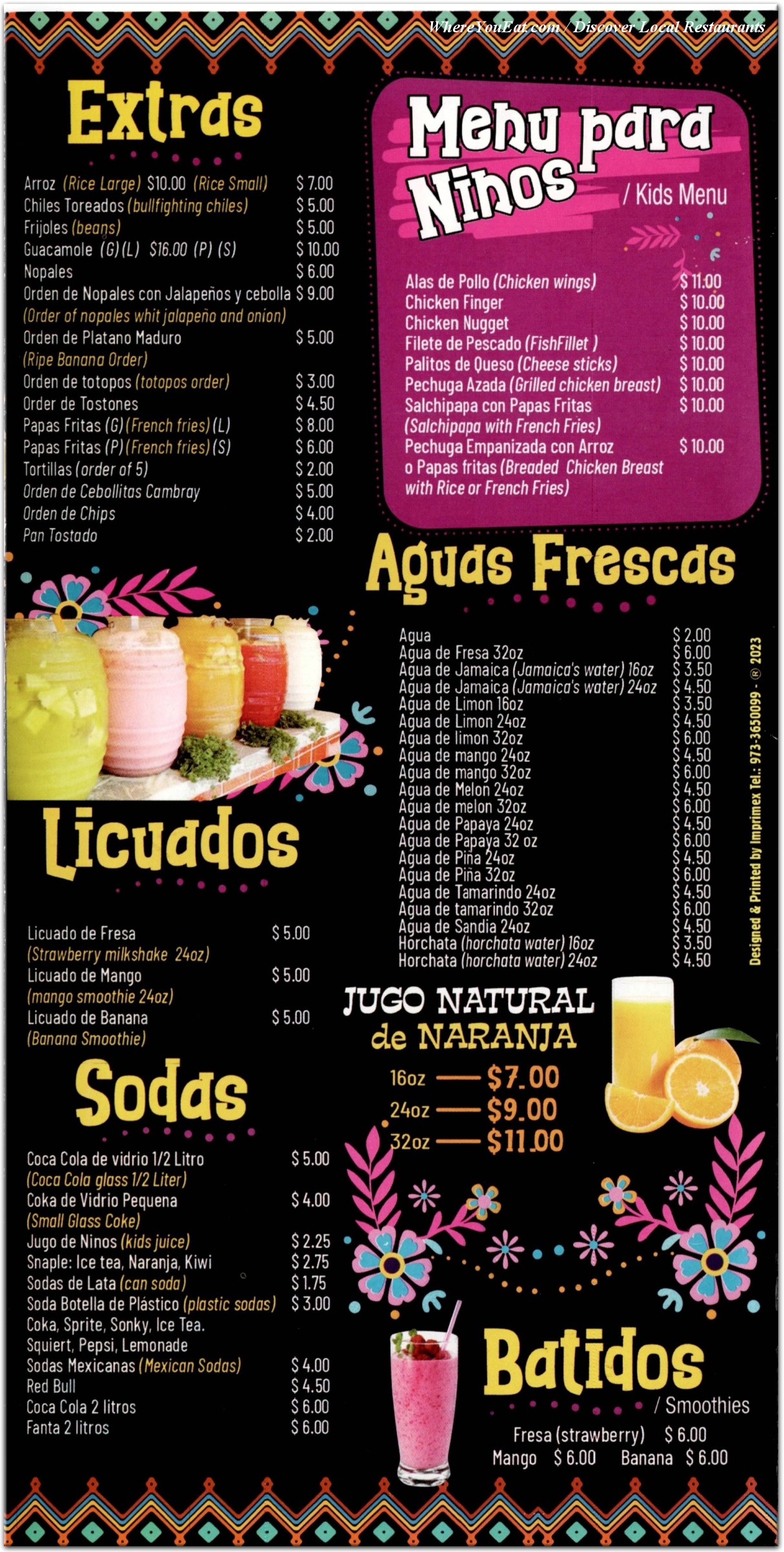 menu image