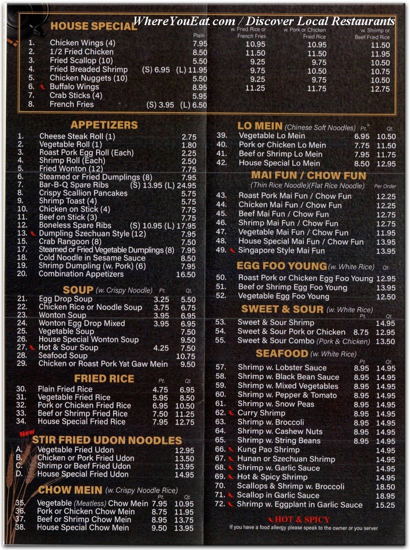 menu image
