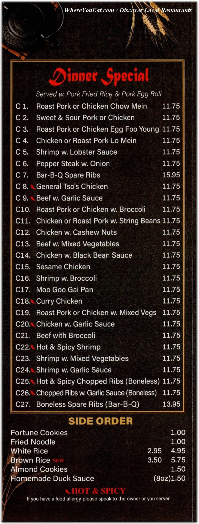 menu image