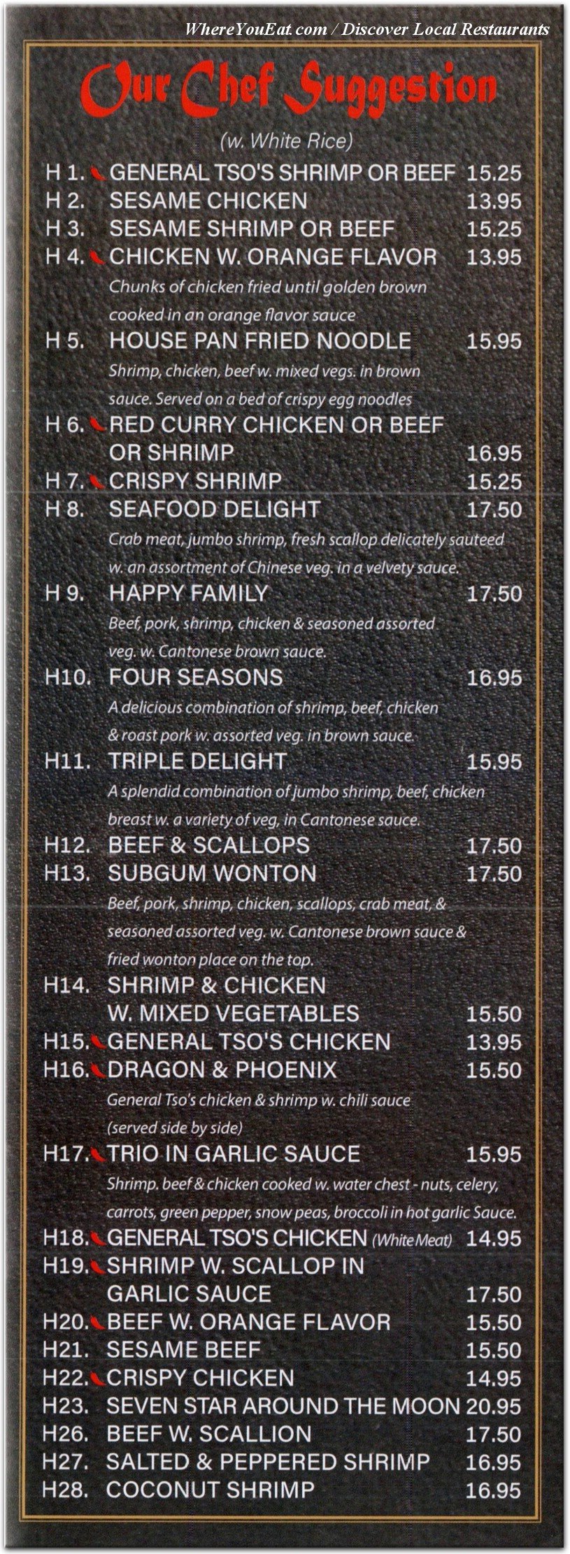 menu image