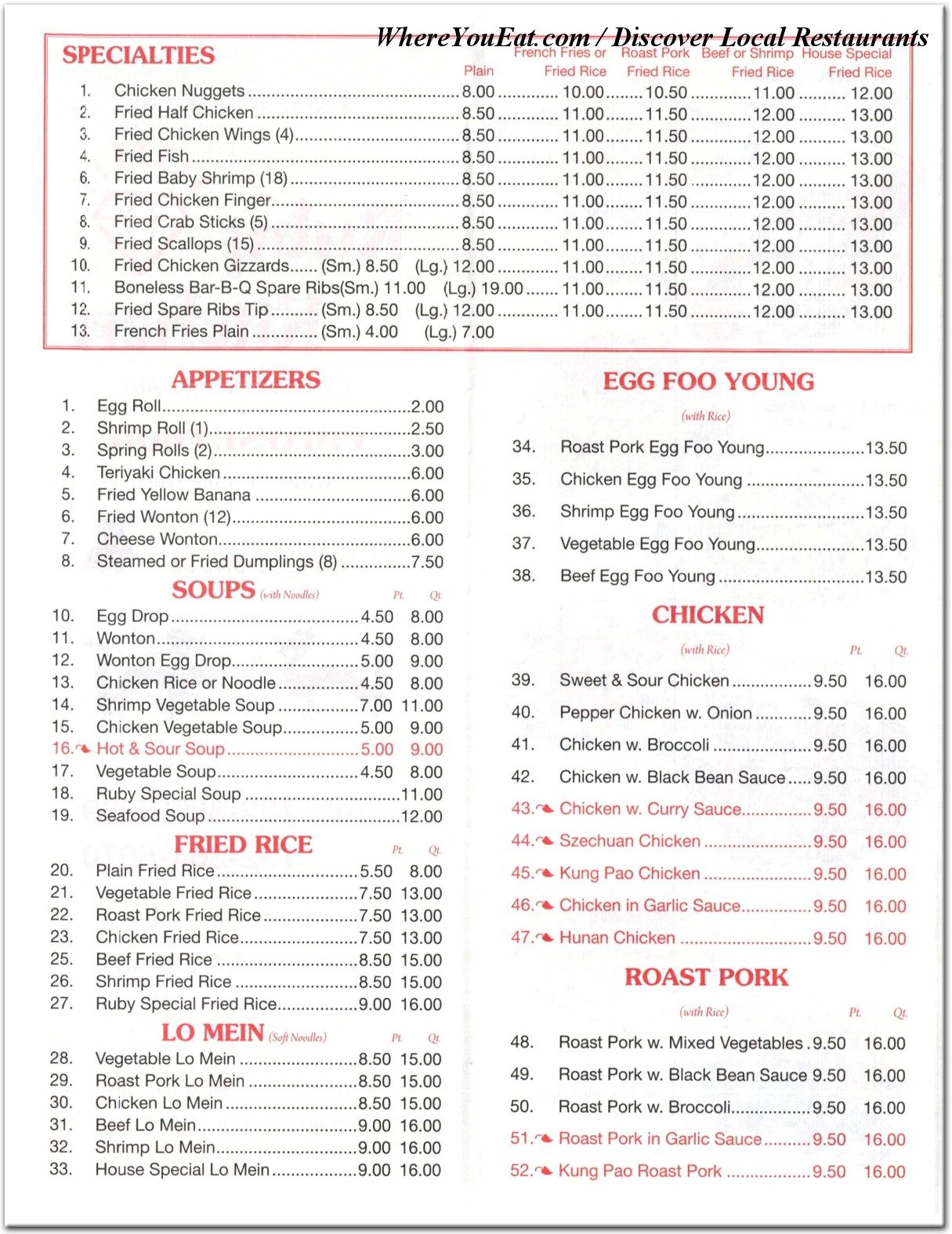 menu image