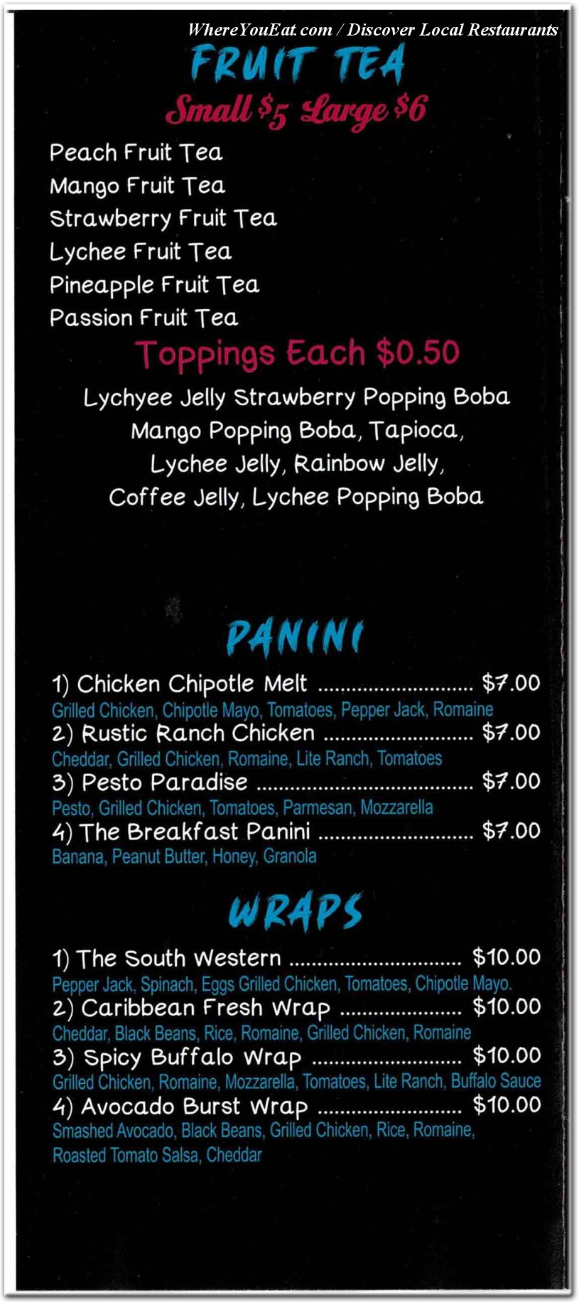 menu image