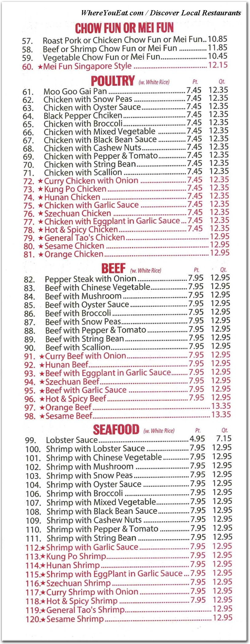 menu image