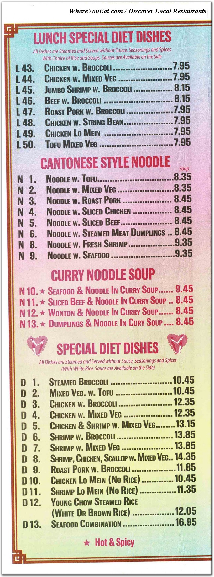 menu image