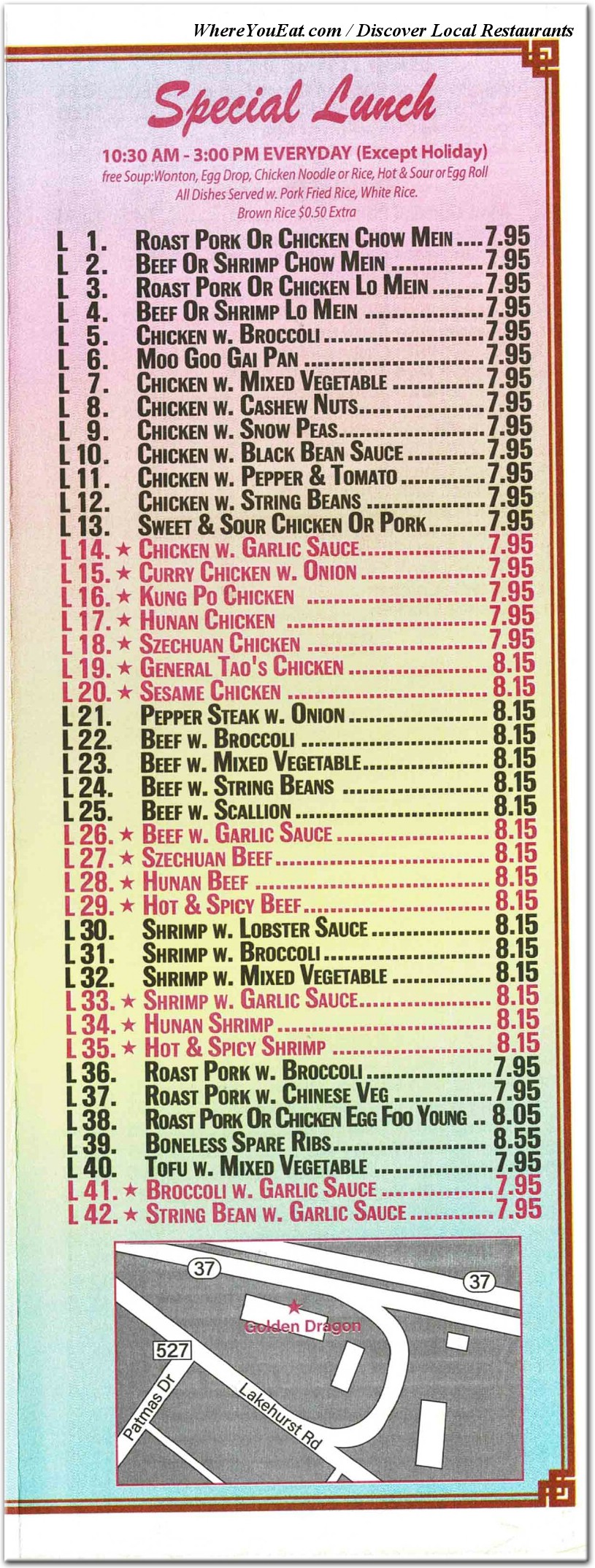 menu image