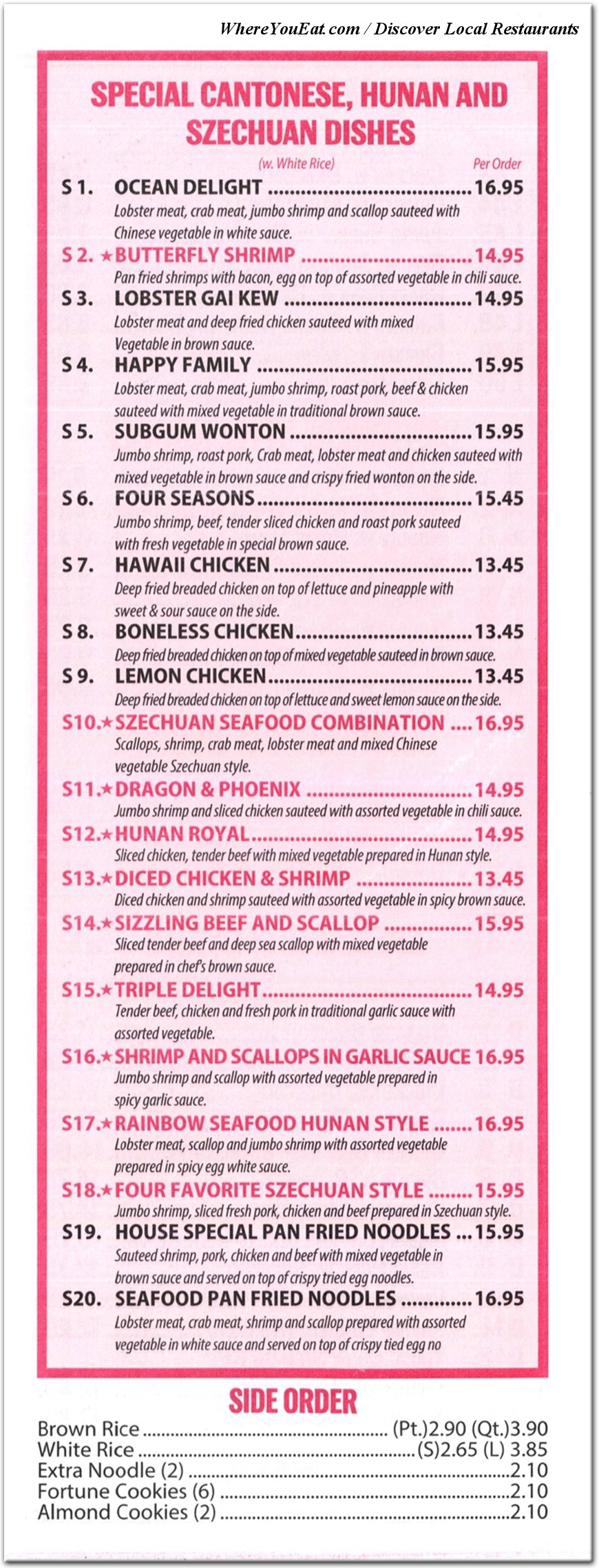 menu image