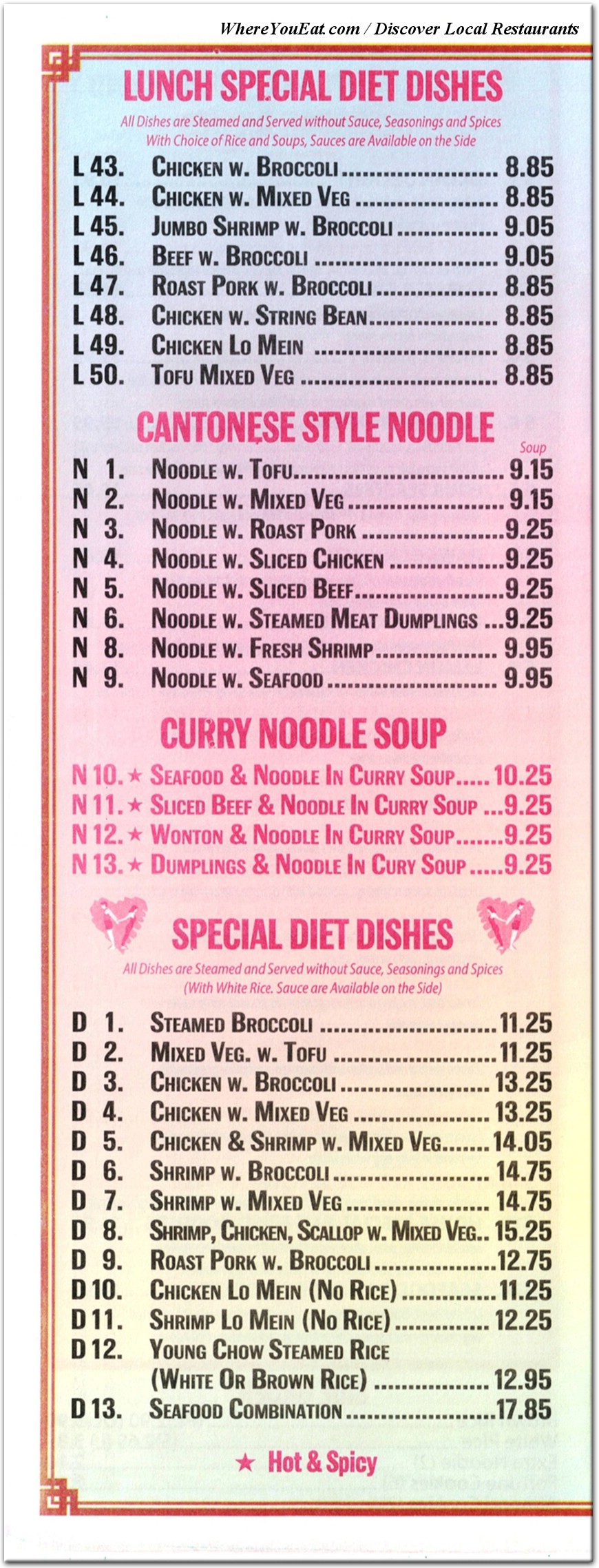 menu image
