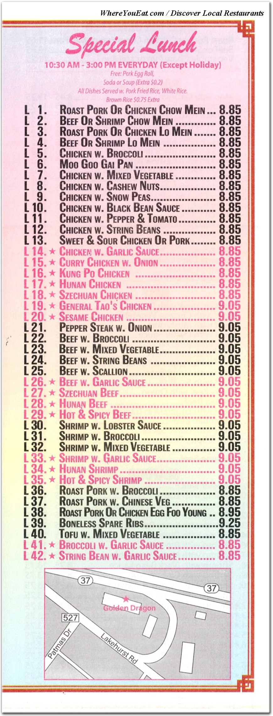 menu image