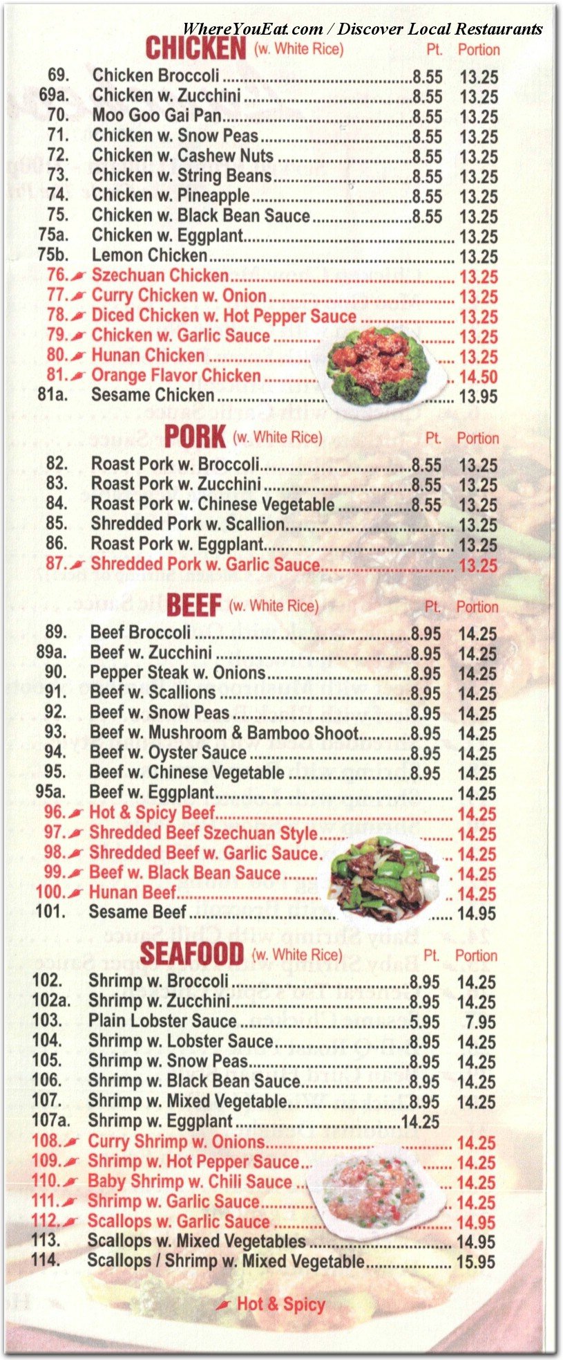 menu image