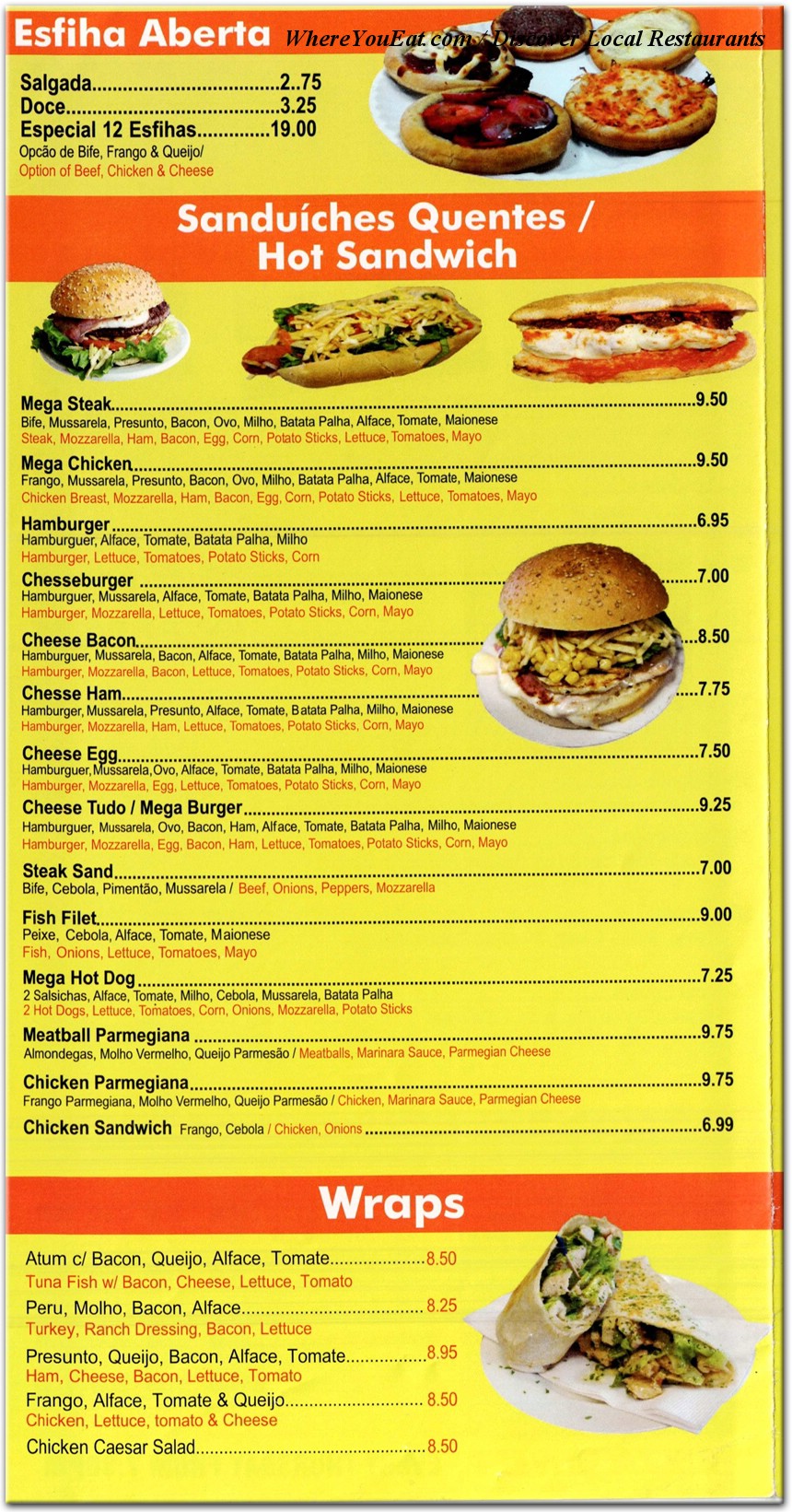 menu image