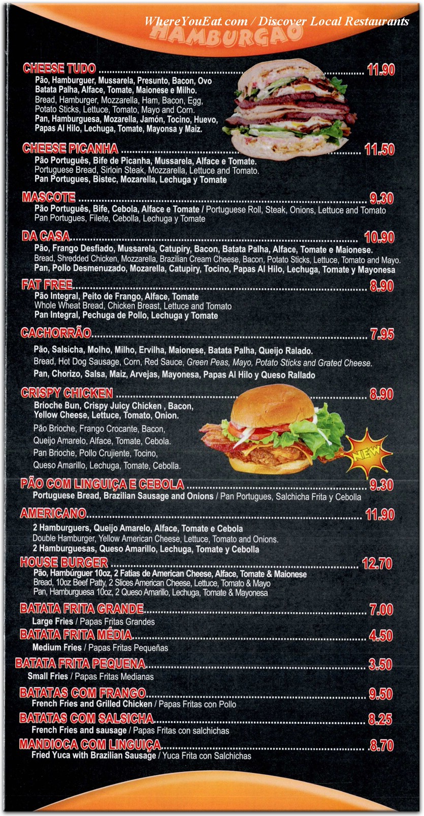 menu image