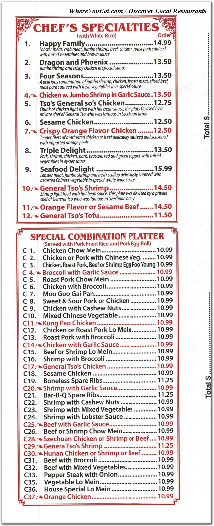 menu image