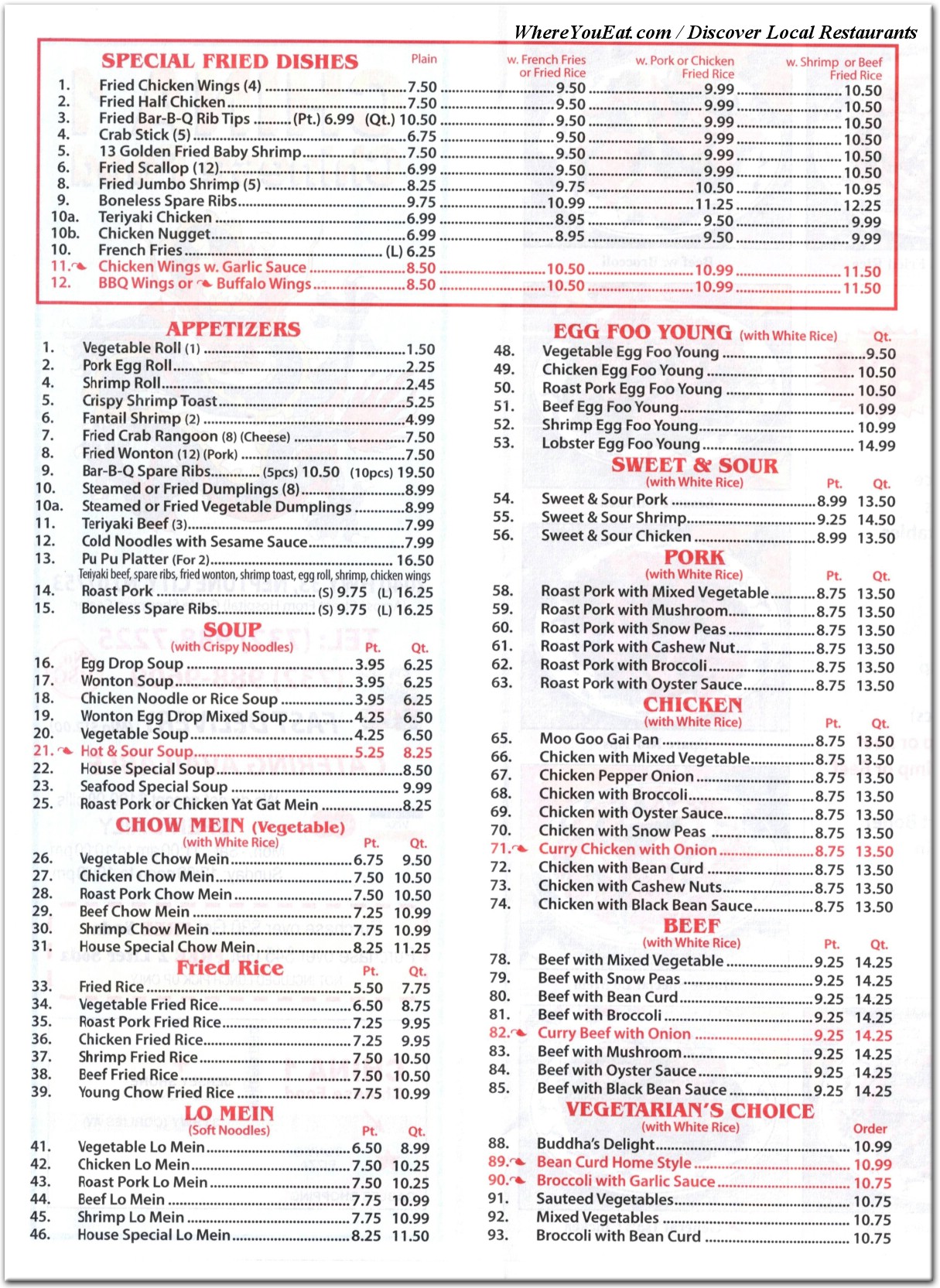 menu image