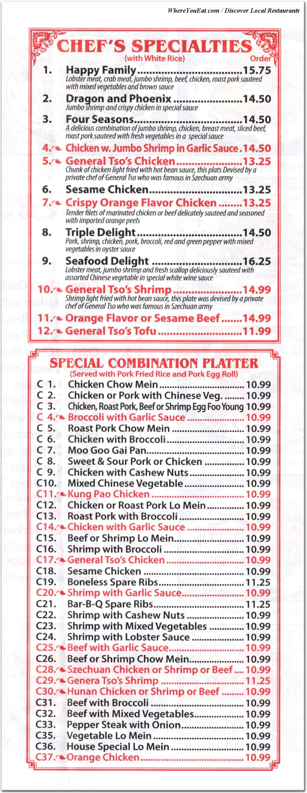 menu image