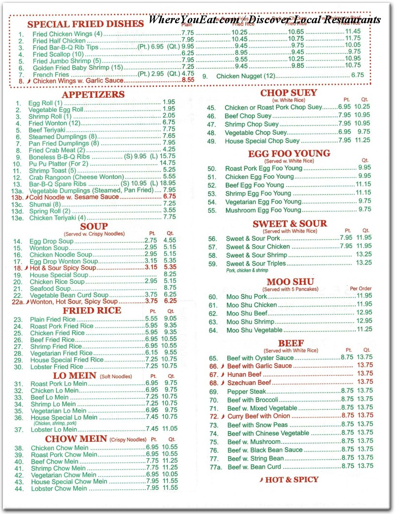 menu image