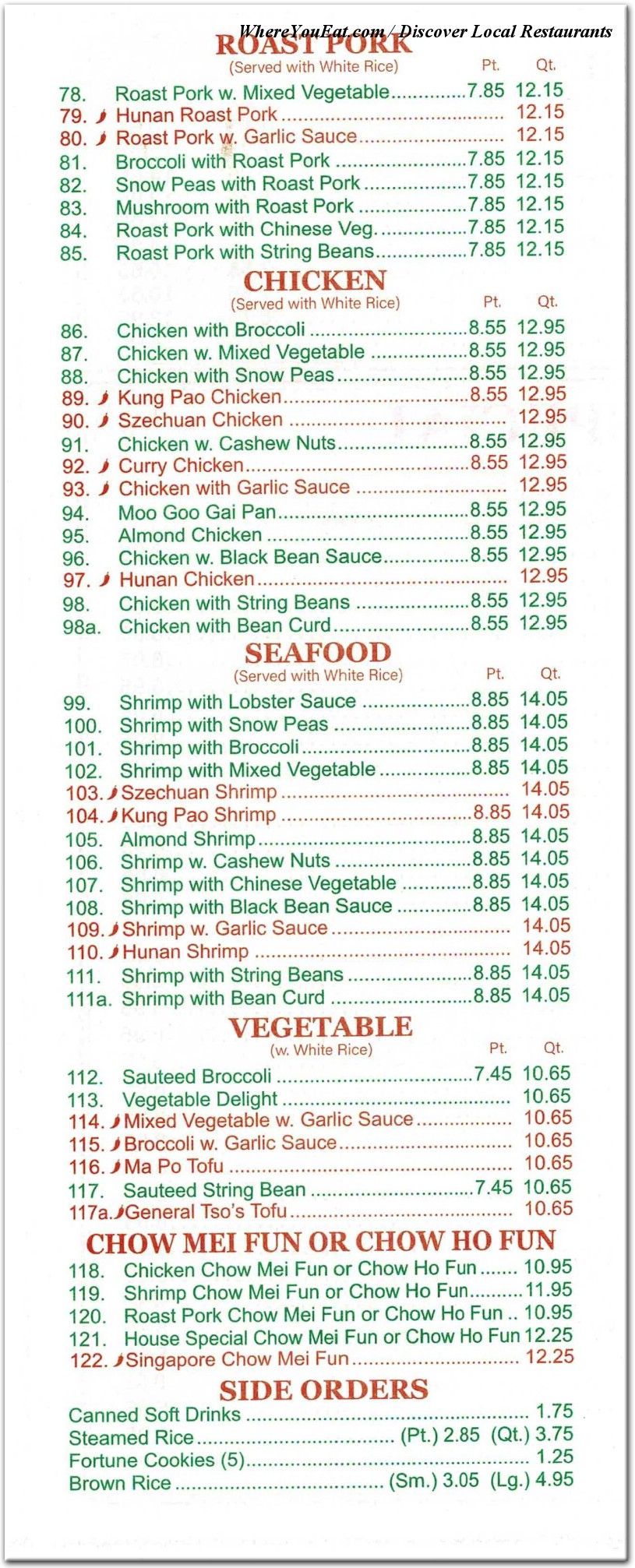 menu image