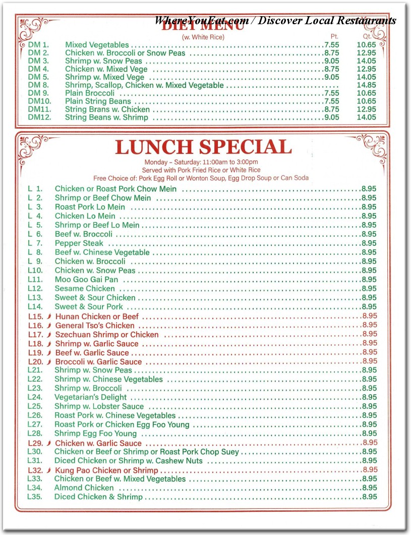 menu image