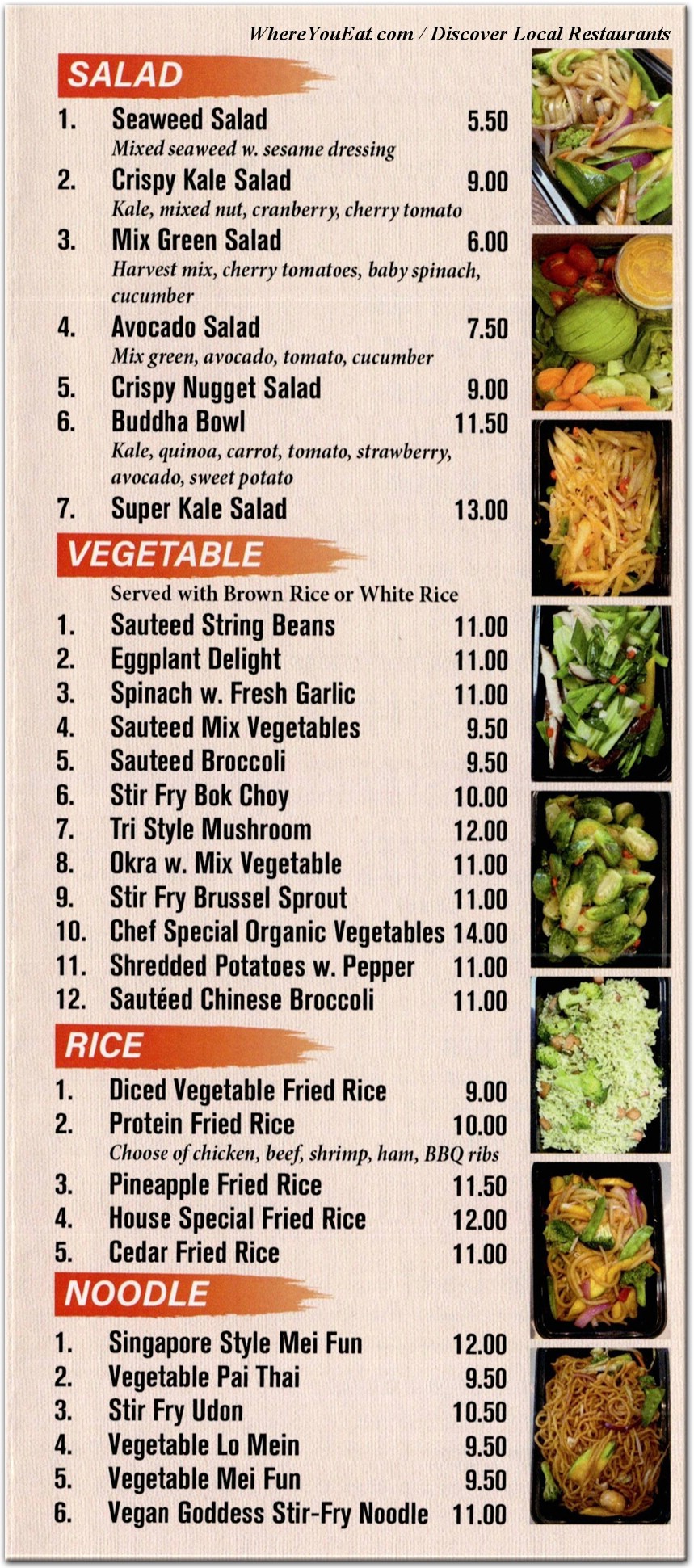 menu image