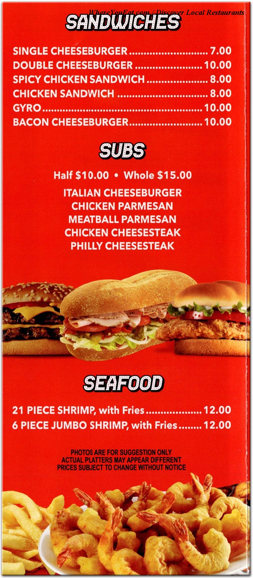menu image