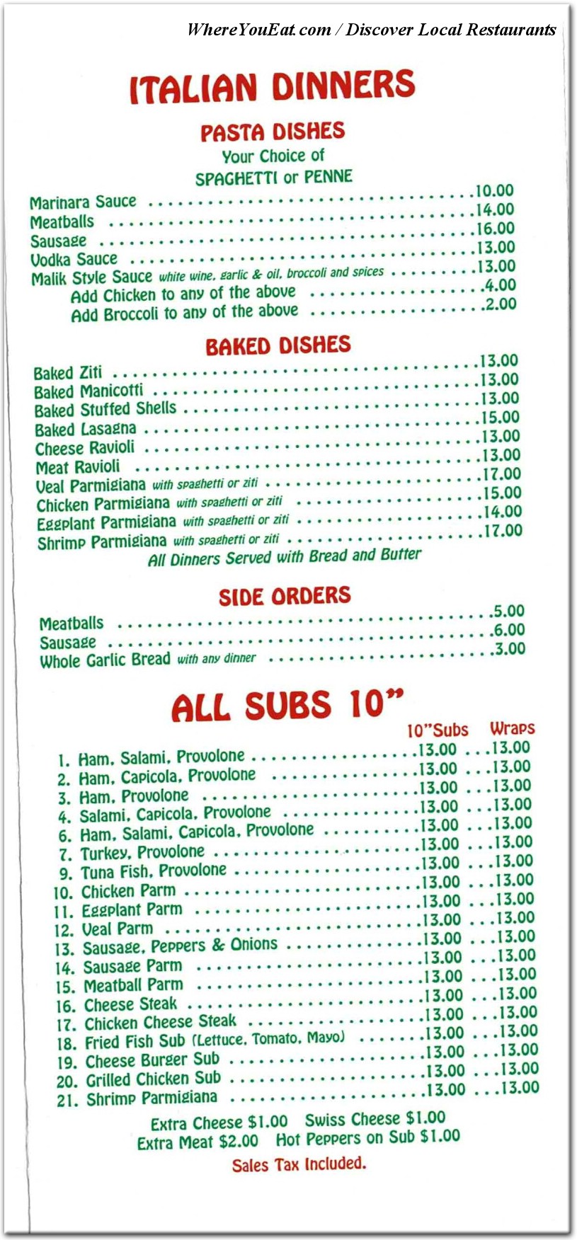 menu image