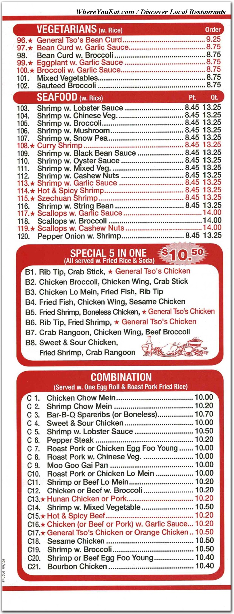 menu image