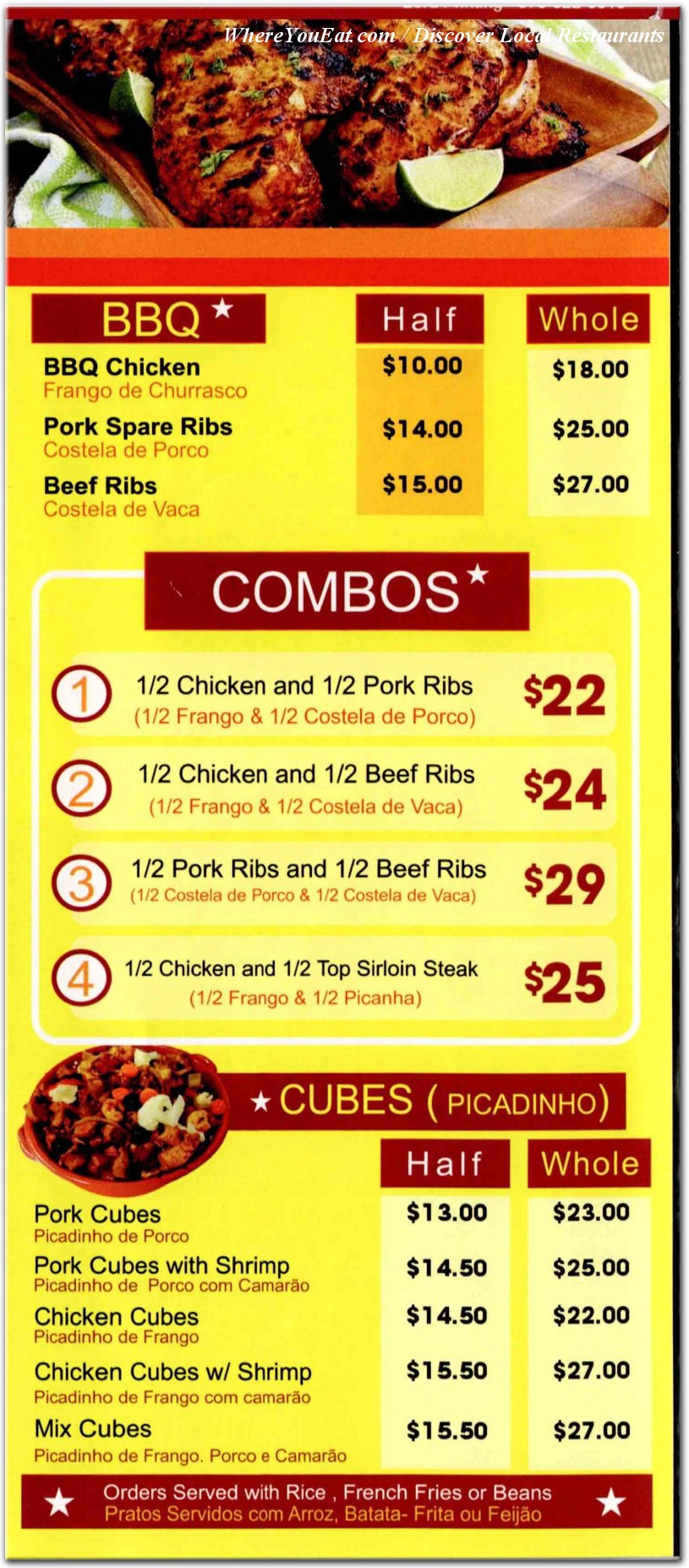 menu image