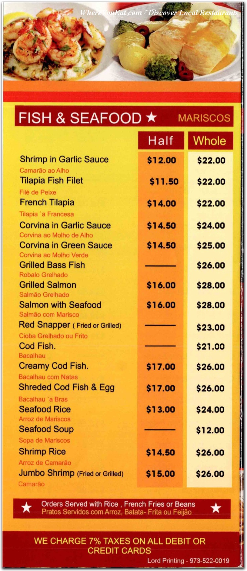 menu image