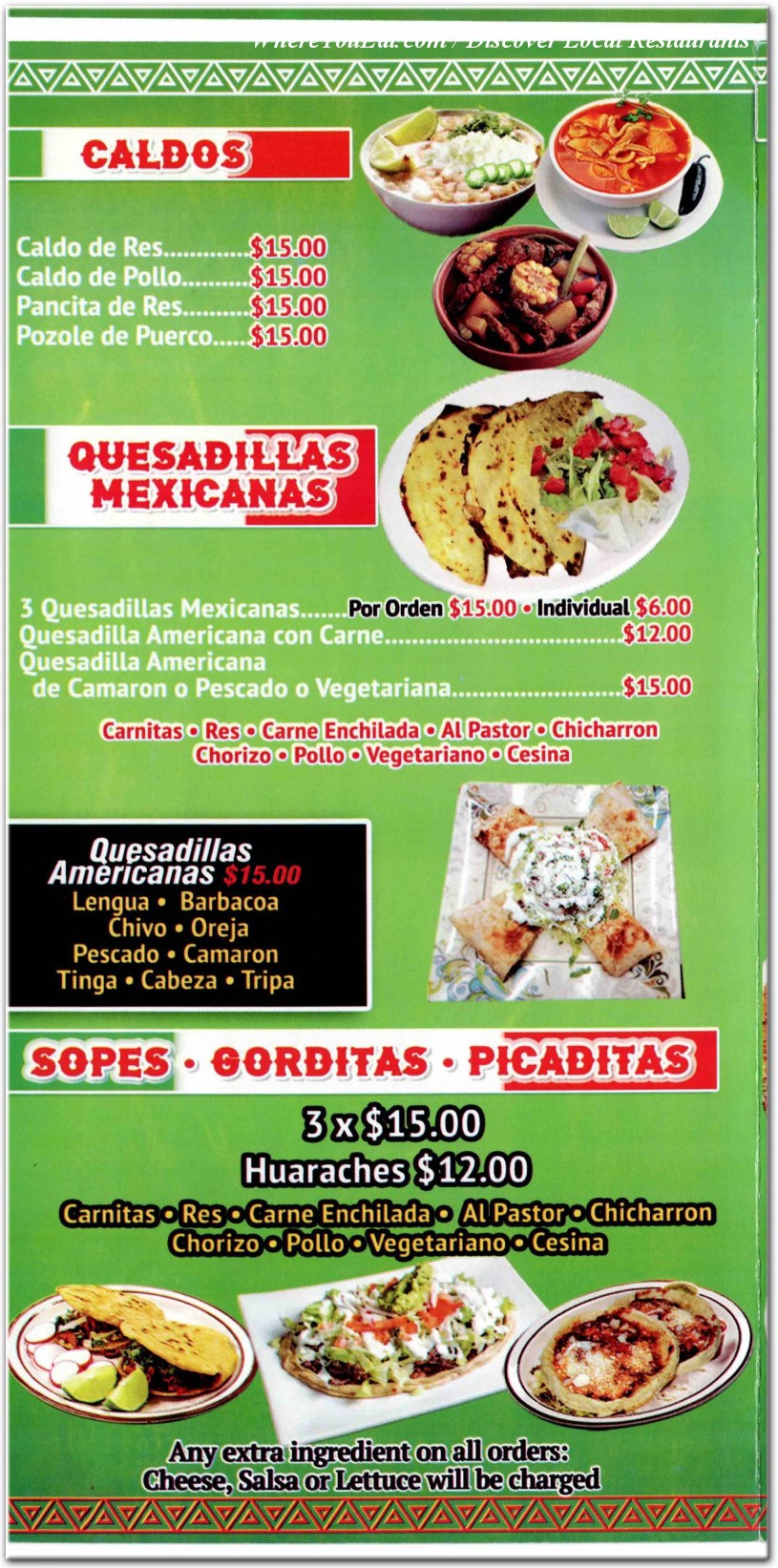 menu image