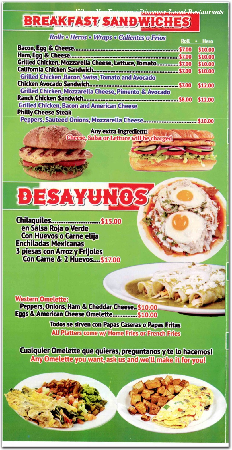 menu image