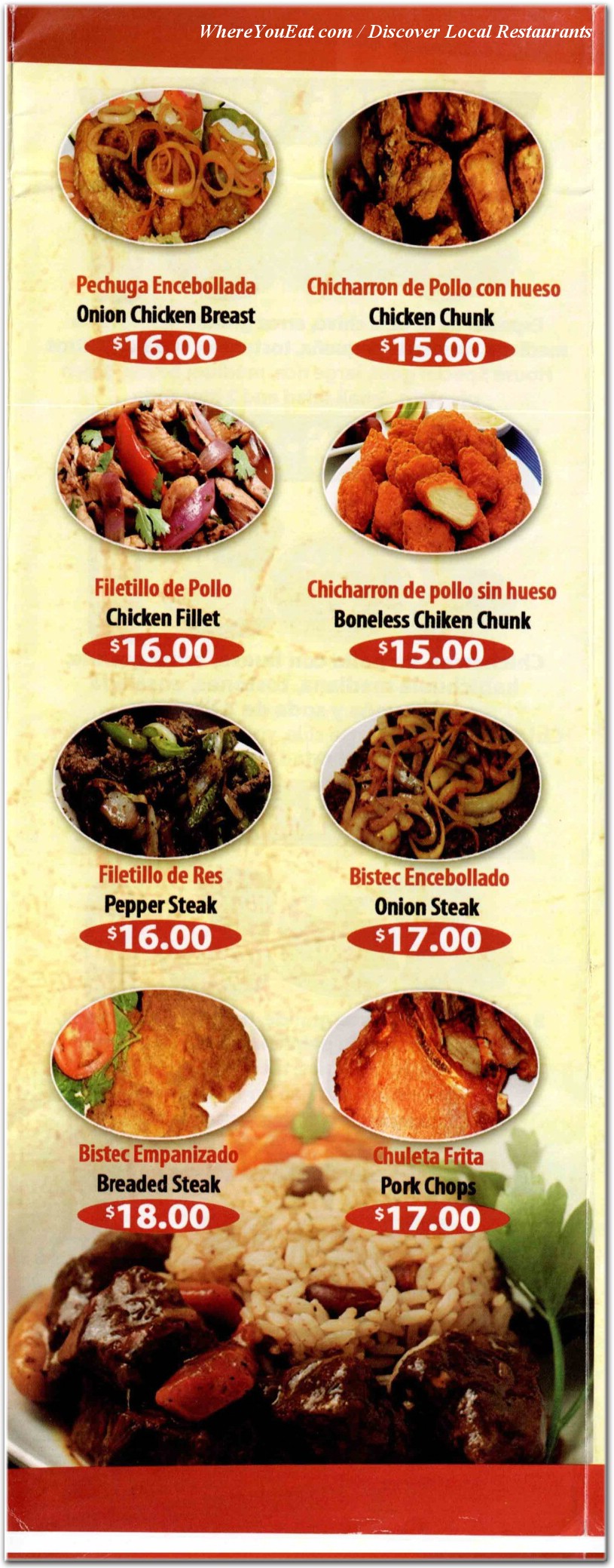 menu image