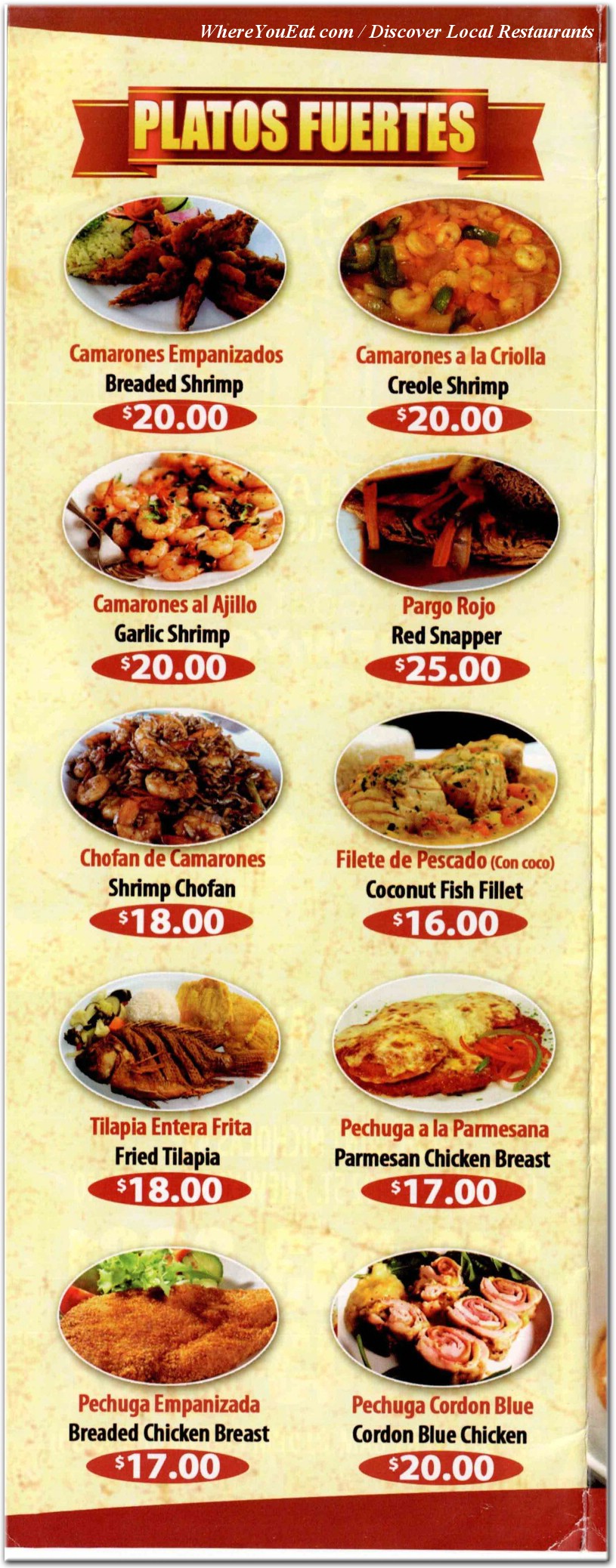 menu image