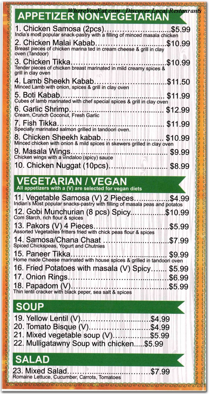 menu image