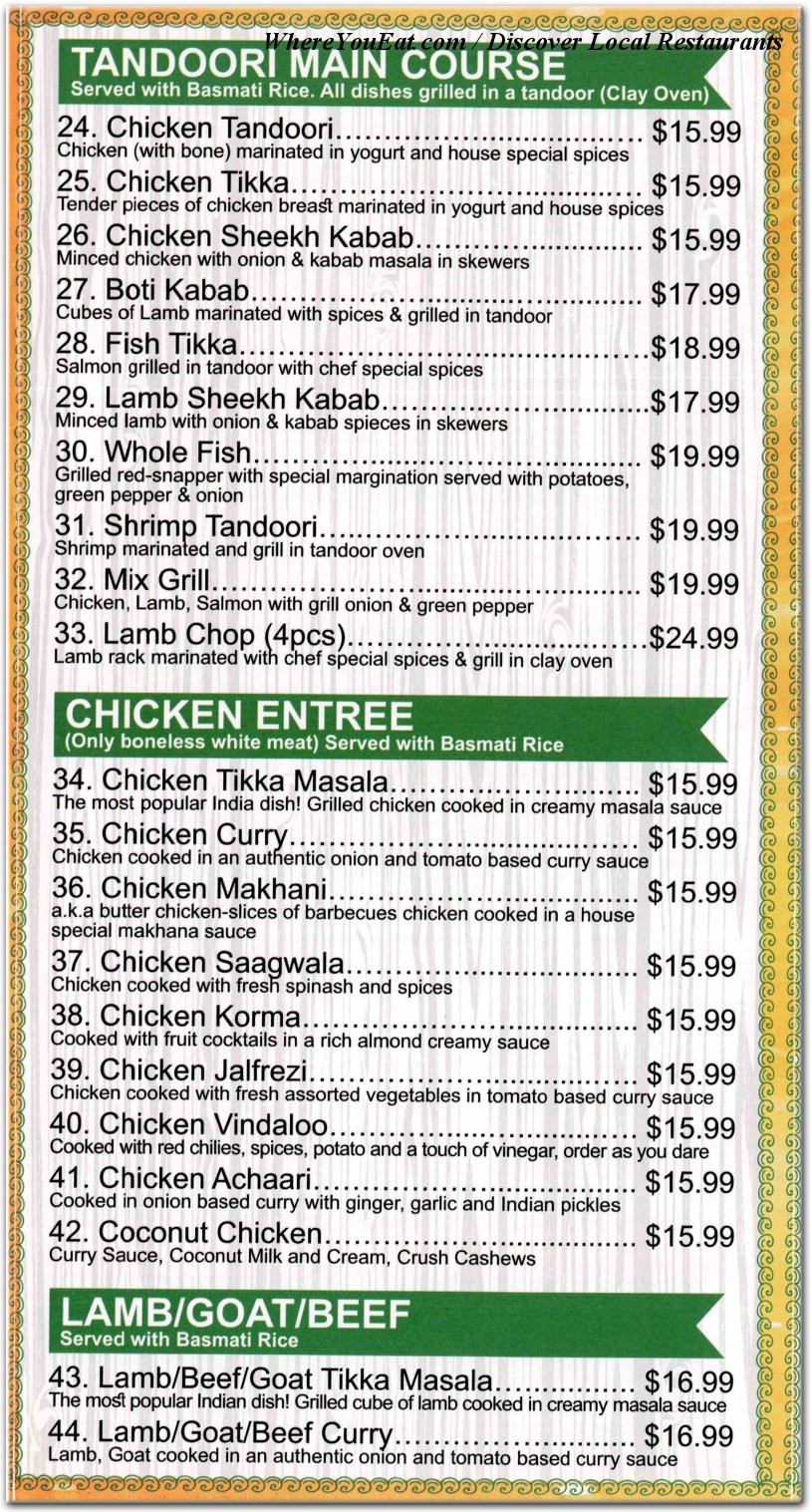 menu image
